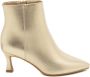 Weloveshoes Cyber Monday Deal Dames Enkellaarzen met Hak Imitatieleer Goud - Thumbnail 1