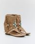 Weloveshoes SmileFavorites Instappers Slippers Western Beige Suedine - Thumbnail 3