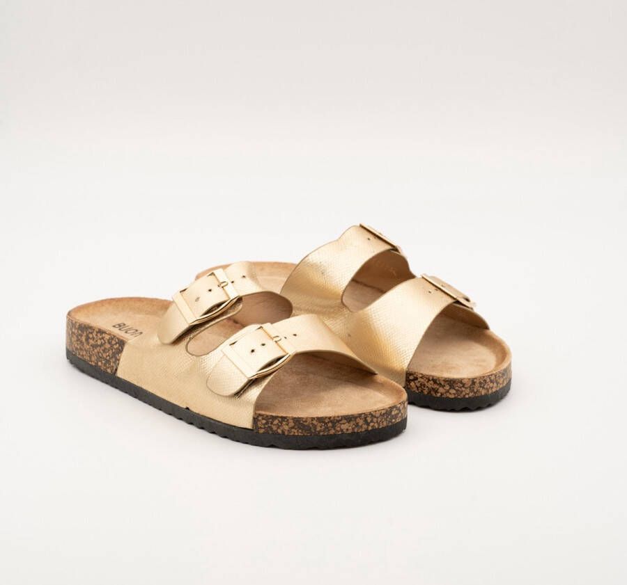 Weloveshoes SmileFavorites Instappers Slippers Western Goud Imitatieleer