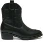 Weloveshoes Smile Favorites Meisjes Cowboylaarzen met Hak Kort Zwart Imitatieleer - Thumbnail 1