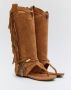 Weloveshoes SmileFavorites Sandalen Western Camel Suedine - Thumbnail 1