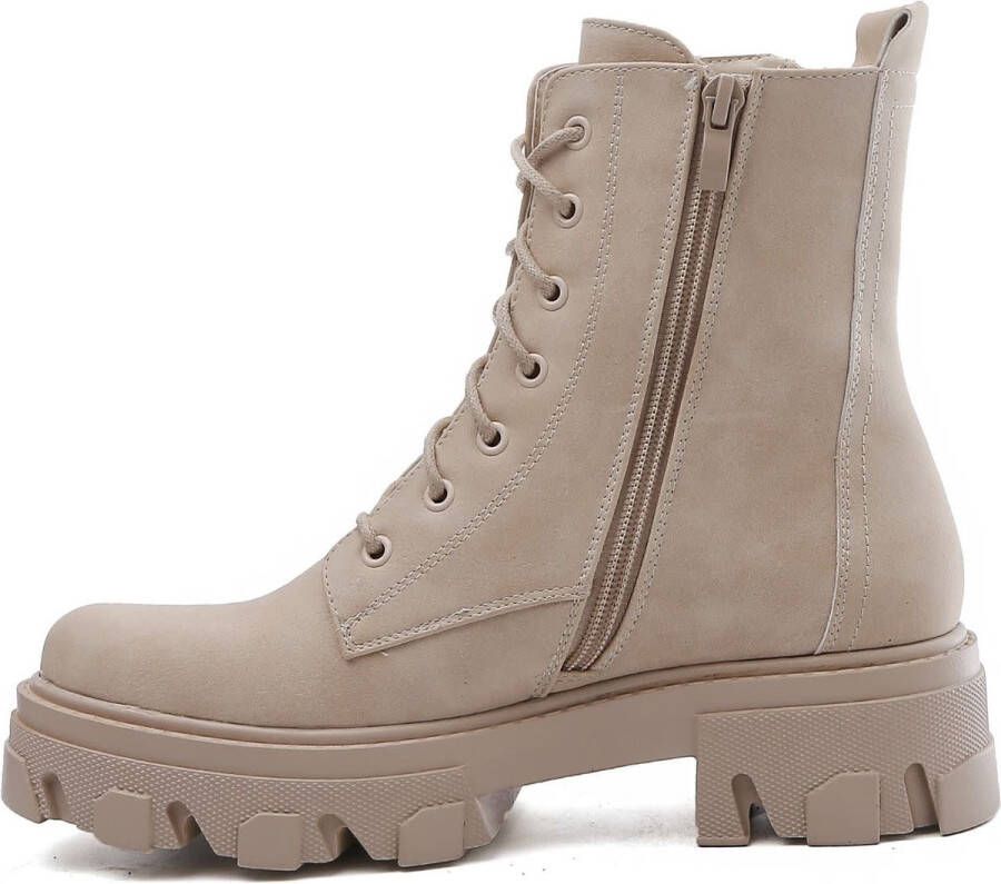 Weloveshoes Black Friday Deal Veterboots Western Imitatieleer Beige