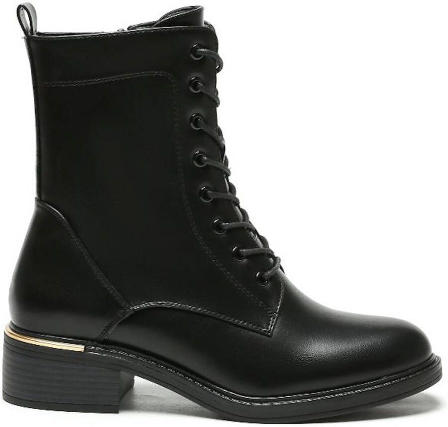 Weloveshoes SmileFavorites Veterboots Imitatieleer Zwart