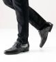 Werner Kern Dansschoenen Heren Ballroom Salsa Latin- Leer 28023 Udine Zwart Grijs Schoen - Thumbnail 2