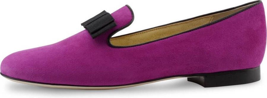 Werner Kern Loafers voor Dames – Ballerina Schoenen – Fuchsia Suède – Klassieke Instappers – Aoi – - Foto 1