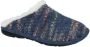 Westland Dames Pantoffel Muil Lille 28108-541 Blauw Combi - Thumbnail 3