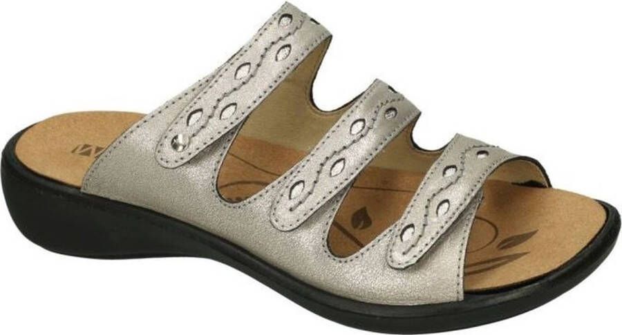 Westland -Dames zilver slippers & muiltjes