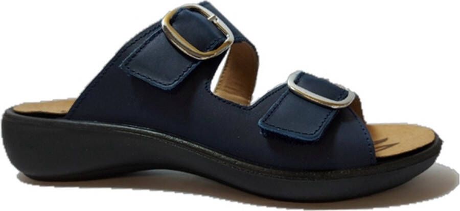 Westland Slipper 16772 452 505 Ibiza 72 Blauw Verwisselbaar Voetbed 7½