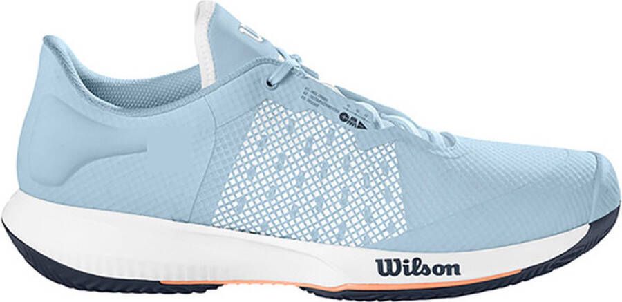 Wilson Kaos Swift Clay Dames Sportschoenen Tennis Smashcourt Light Blue Orange