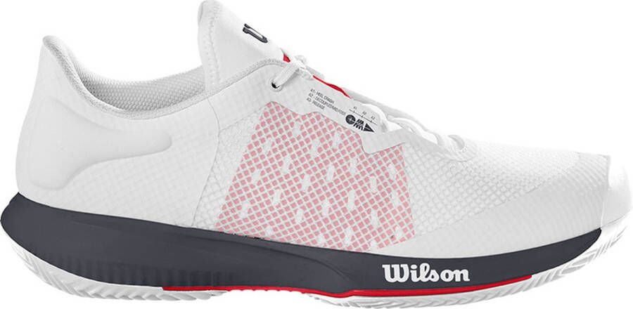 Wilson Kaos Swift Clay Heren Sportschoenen Tennis Smashcourt White Red