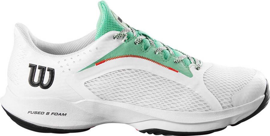 Wilson Women's White And Green Hurakn 2.0 Shoes Wrs331180