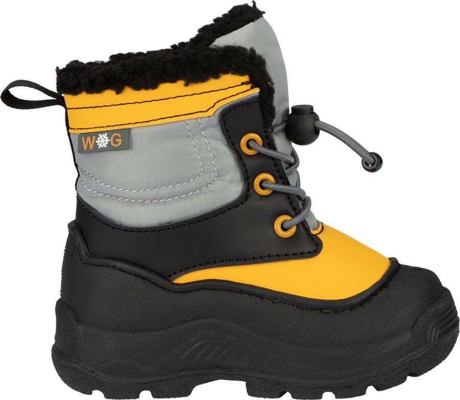 Winter-grip Snow Flake Snowboots Junior Teddy Zwart Geel