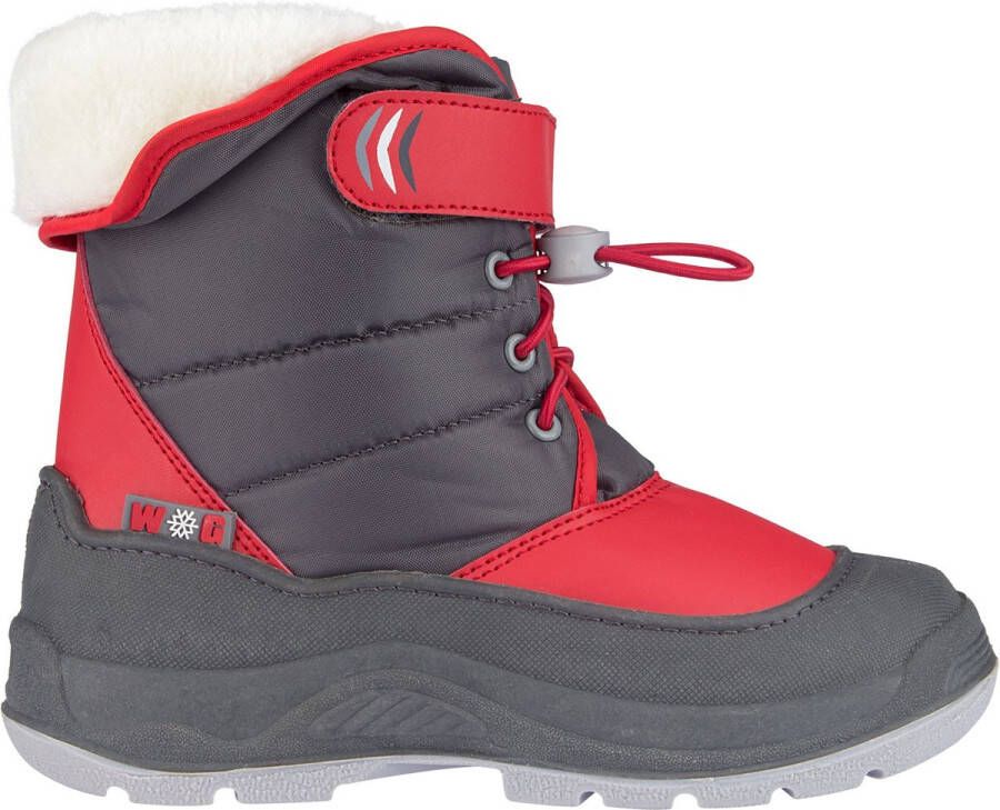 Winter-grip Snowboots Jr Hoppin' Bieber Antraciet Rood Grijs