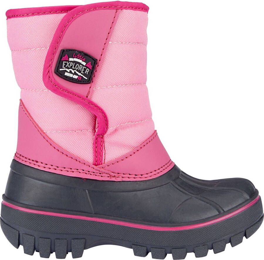 Winter-grip Snowboots Jr Mountain Kid Antraciet Roze Fuchsia