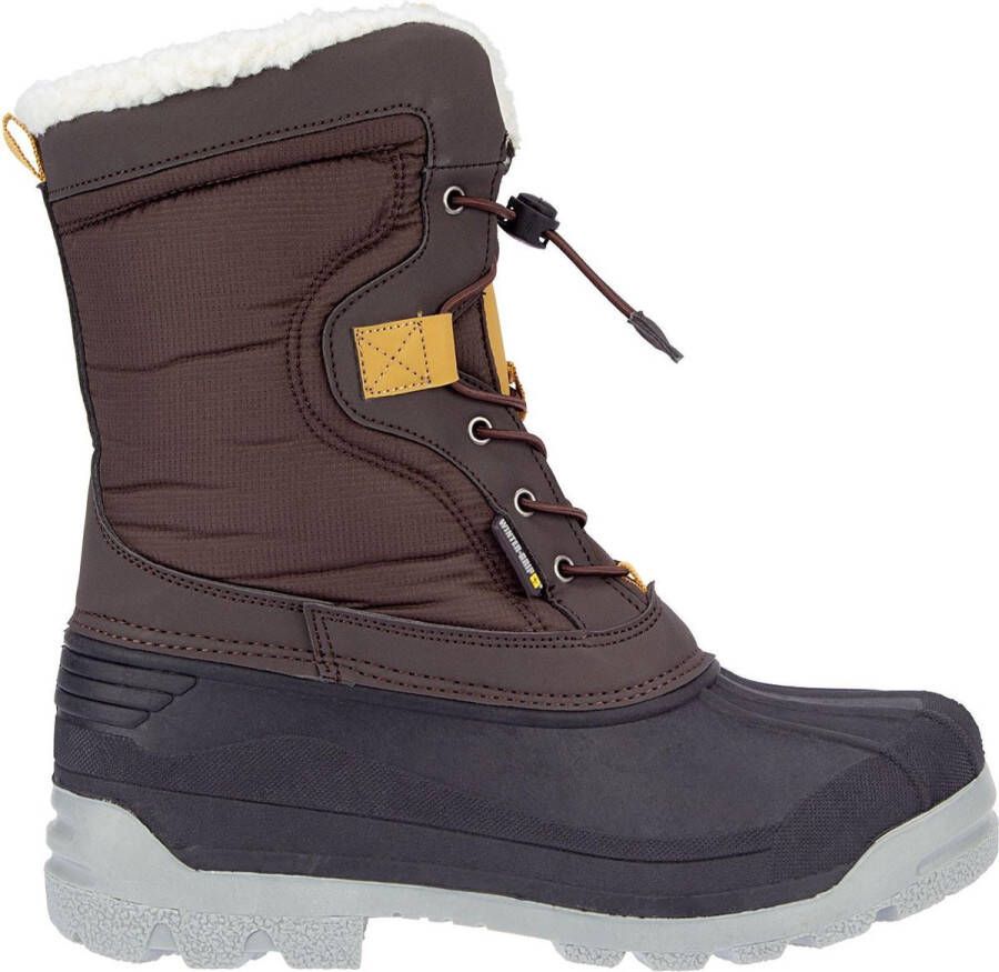 Winter-grip Snowboots Sr Canadian Explorer II Bruin Antraciet Okergeel