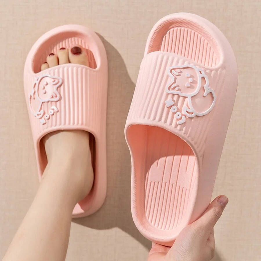 WiseGoods Luxe Badslippers Dames Strand Bad Slippers Zomer Badslipper Vrouwen Vakantie Accessoires Reizen Roze