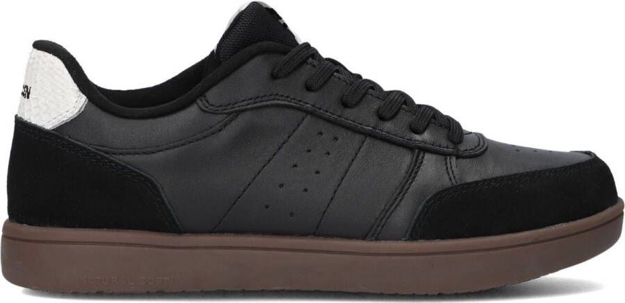 Woden Bjork Mix Ii Sneakers Leren Sneaker Dames Zwart