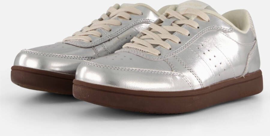 Woden Zilver Metallic Leren Sneaker Gray Heren - Foto 2