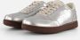 Woden Zilver Metallic Leren Sneaker Gray Heren - Thumbnail 2