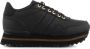 Woden Leren Plateau Sneaker met Visleren Details Black Dames - Thumbnail 1