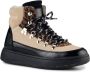 Woden Iris Mix Suède Wol Sneakers Brown Dames - Thumbnail 1