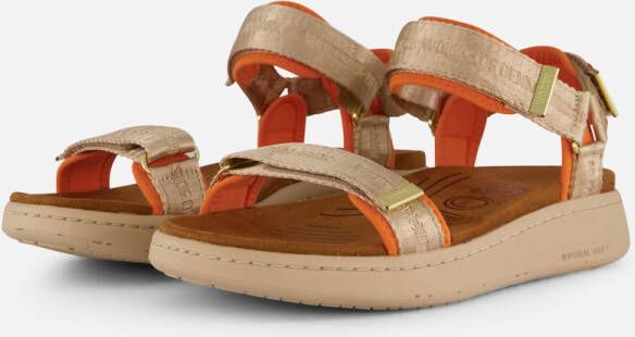 Woden Line Lite Sandalen beige Textiel Dames