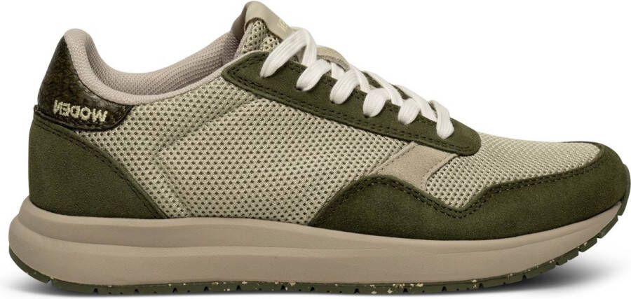 Woden Stijlvolle Sneakers Nicoline Green Dames