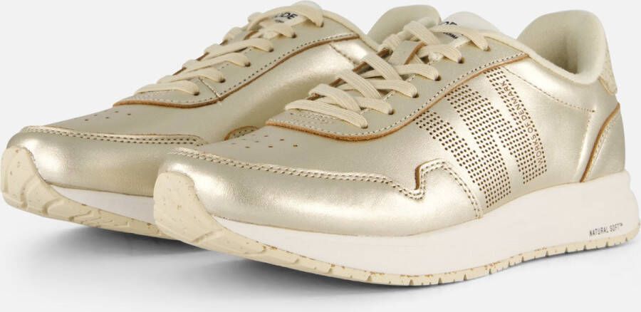 Woden Nora Gouden Sneakers Gerecyclede Materialen Yellow Dames