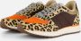 Woden Leopard Tijger Koeienhaar Slimme Modus Sneakers Brown Dames - Thumbnail 4