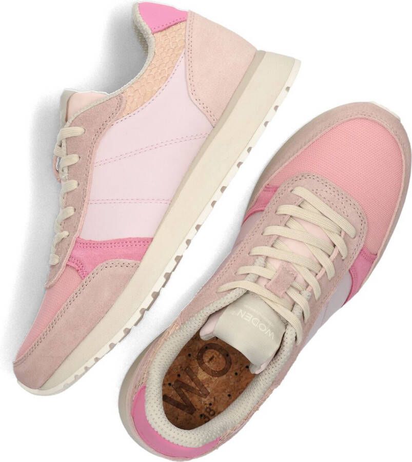 Woden Sneakers met Innovatief Design en Coole Kleurdetails Pink Dames