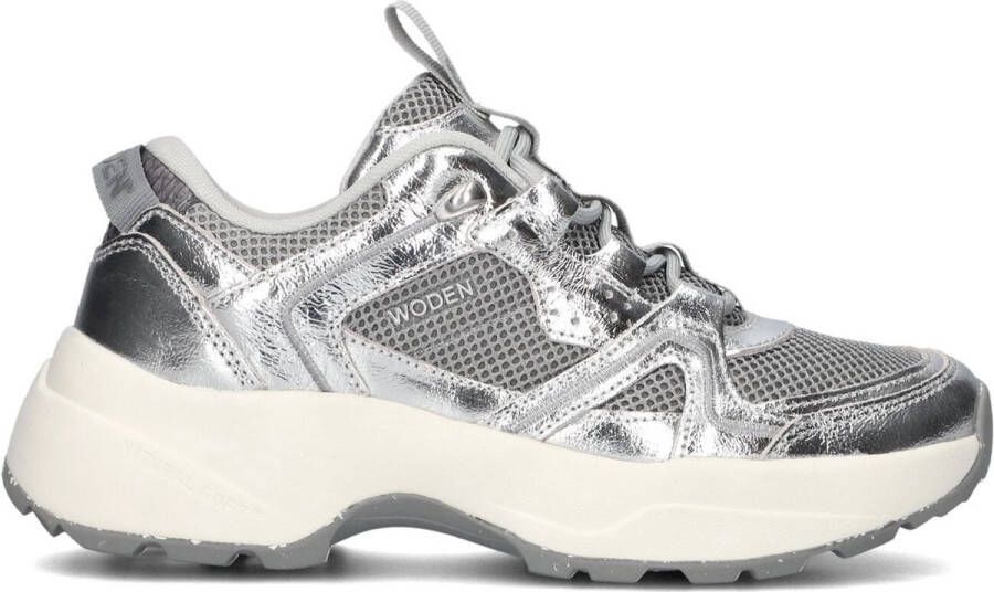 Woden Sportieve en Aantrekkelijke Sif Metallic Sneaker Gray Dames - Foto 2