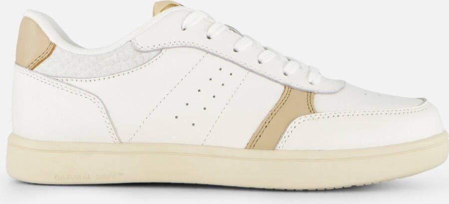 Woden Bjork Kleurblok Sneakers Beige Dames