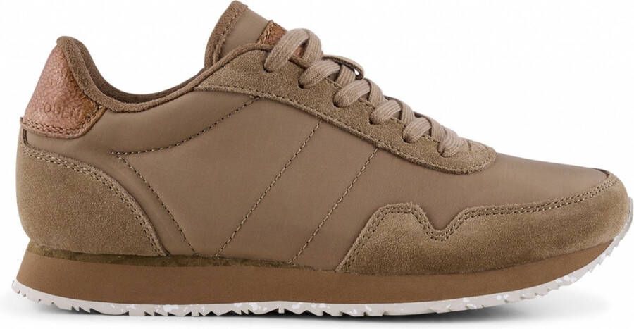 Woden Nora III lederen sneakers Beige Dames - Foto 1