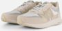 Woden Beige Suède Lage Sneakers met Reflecterend Detail Multicolor Dames - Thumbnail 1