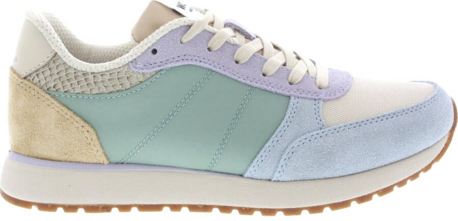 Woden Beige Textiel Lage Dames Sneakers Multicolor Dames