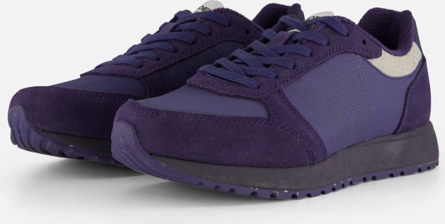 Woden Ronja Fruit Sneakers blauw Suede Dames