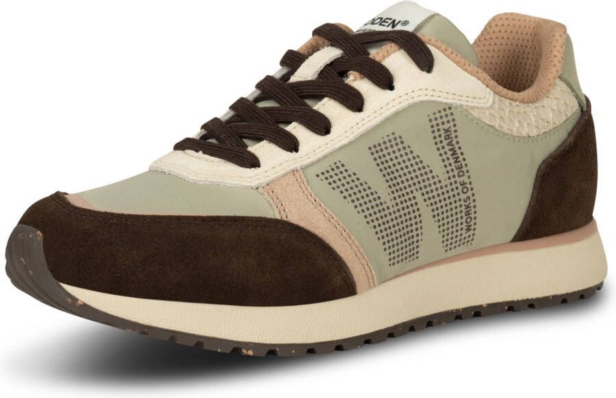 Woden Sportieve Elegante Ronja Runner Sneaker Beige Dames