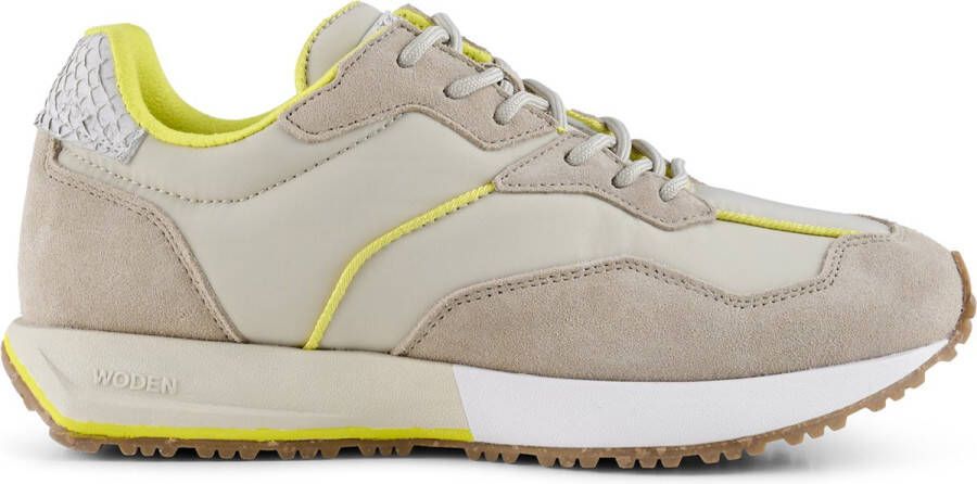 Woden Rose Nylon Beige Nylon Lage sneakers Dames