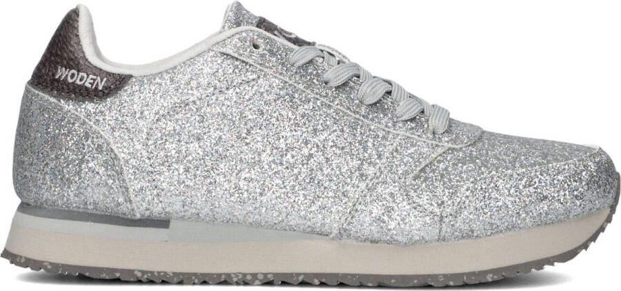 Woden Sneakers Dames Lage sneakers Damesschoenen WL042 Glitter Grijs