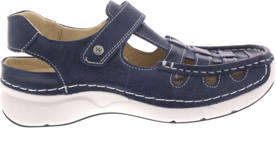 Wolky Dames Sandaal Rolling Sun Oxford 0720435 800 Blauw