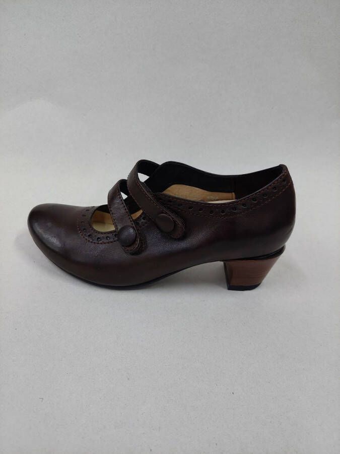 Wolky 7901 Waltz pump met hak donker bruin - Foto 1