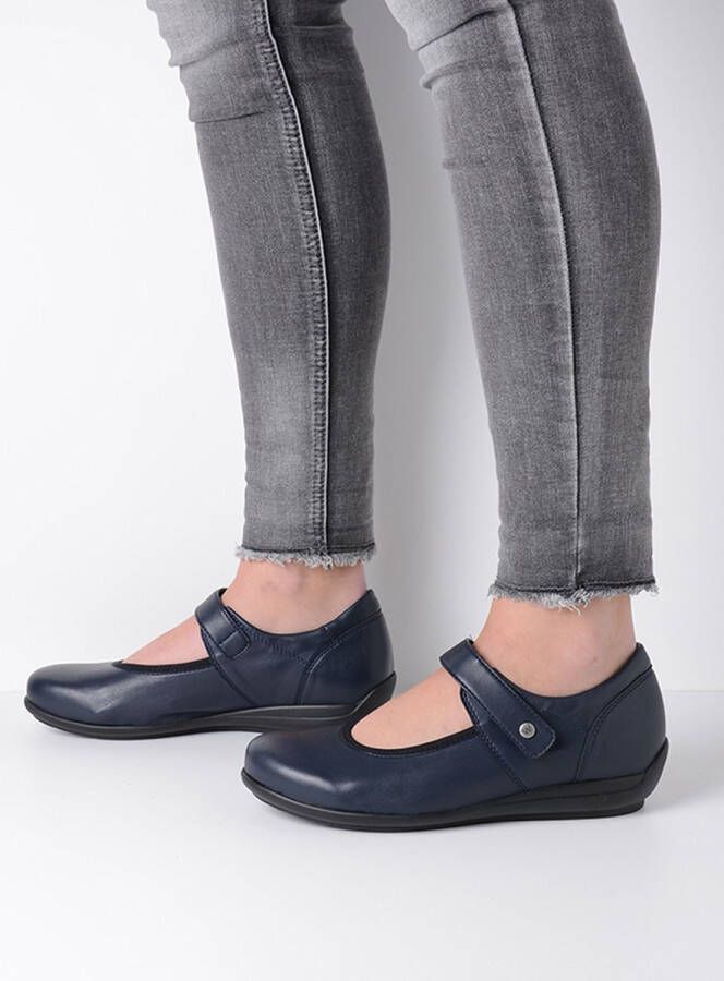 Wolky Bandschoenen Noble FF blauw biocare