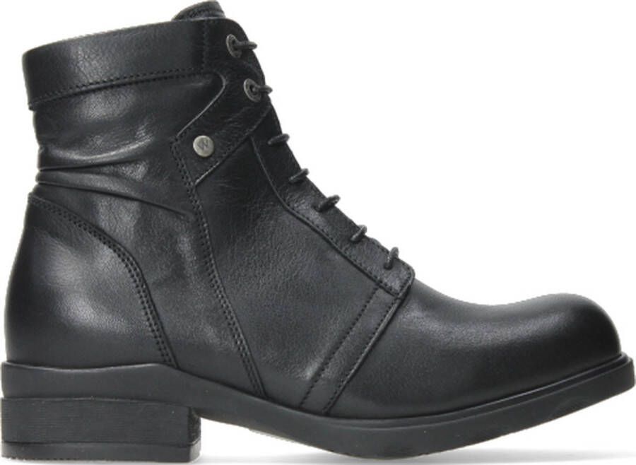 Wolky Dames Veterschoenen 0262520-000 Center Velvet Zwart