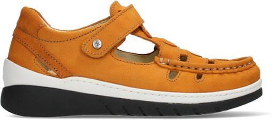 Wolky Comfortschoenen Byte geeloranje nubuck