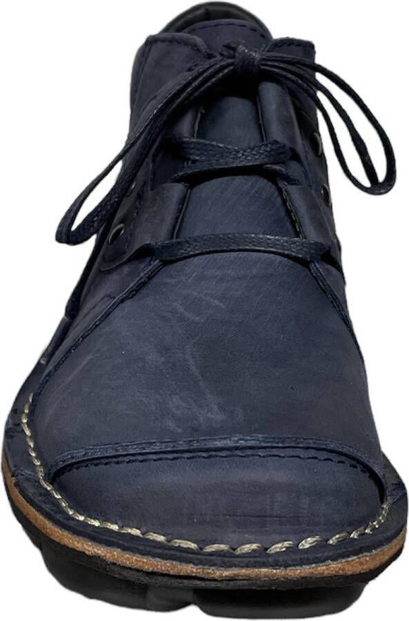 Wolky 0838412 Gallo gobi blue 800 veterschoen Damesschoenen Uitneembaar voetbed. Comfort sneakers dames comfort