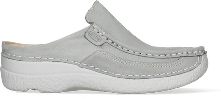 Wolky Comfortschoenen Roll Slide lichtgrijs nubuck