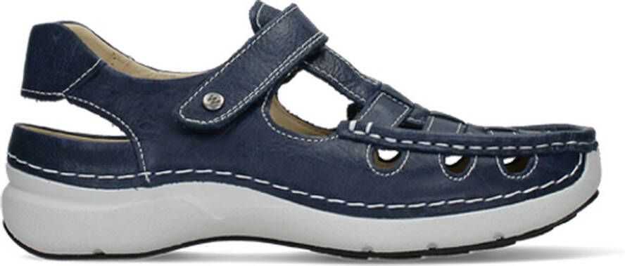 Wolky Dames Sandaal Rolling Sun Oxford 0720435 800 Blauw