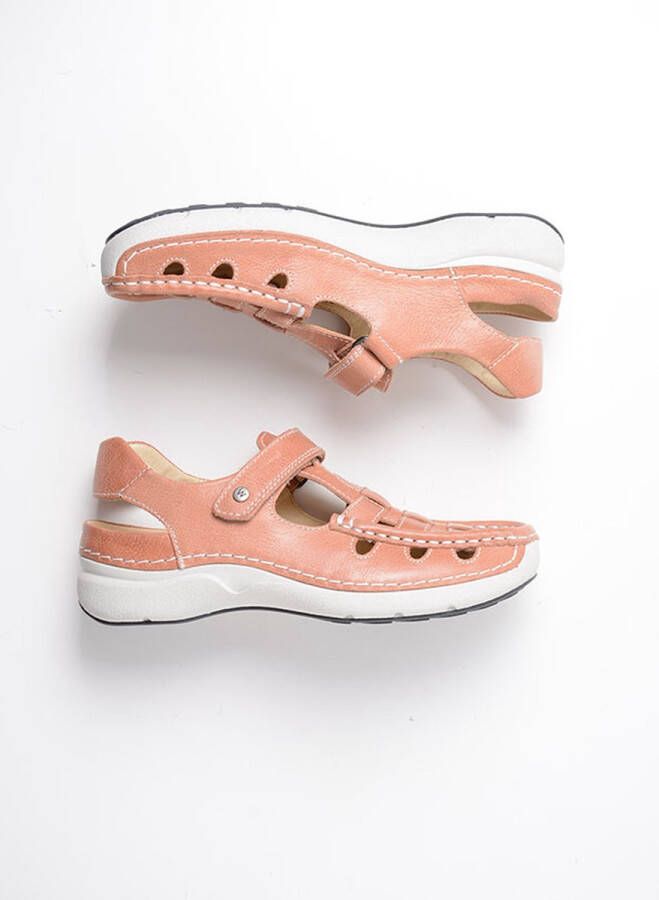 Wolky Comfortschoenen Rolling Sun oud roze leer