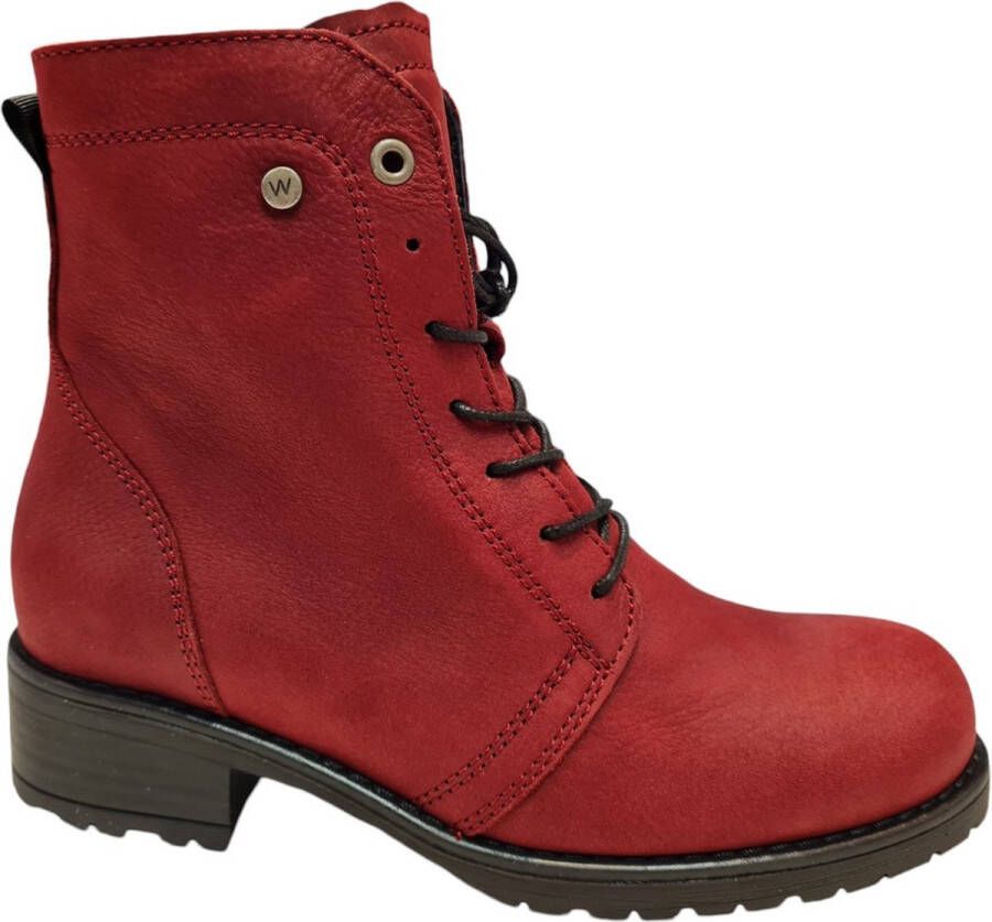 Wolky Laarzen Quinta FF 0247510 530 Dames Veterschoenen Rood