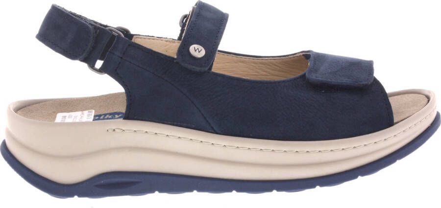 Wolky Dames Sandalen Adura Timber Denim Blauw